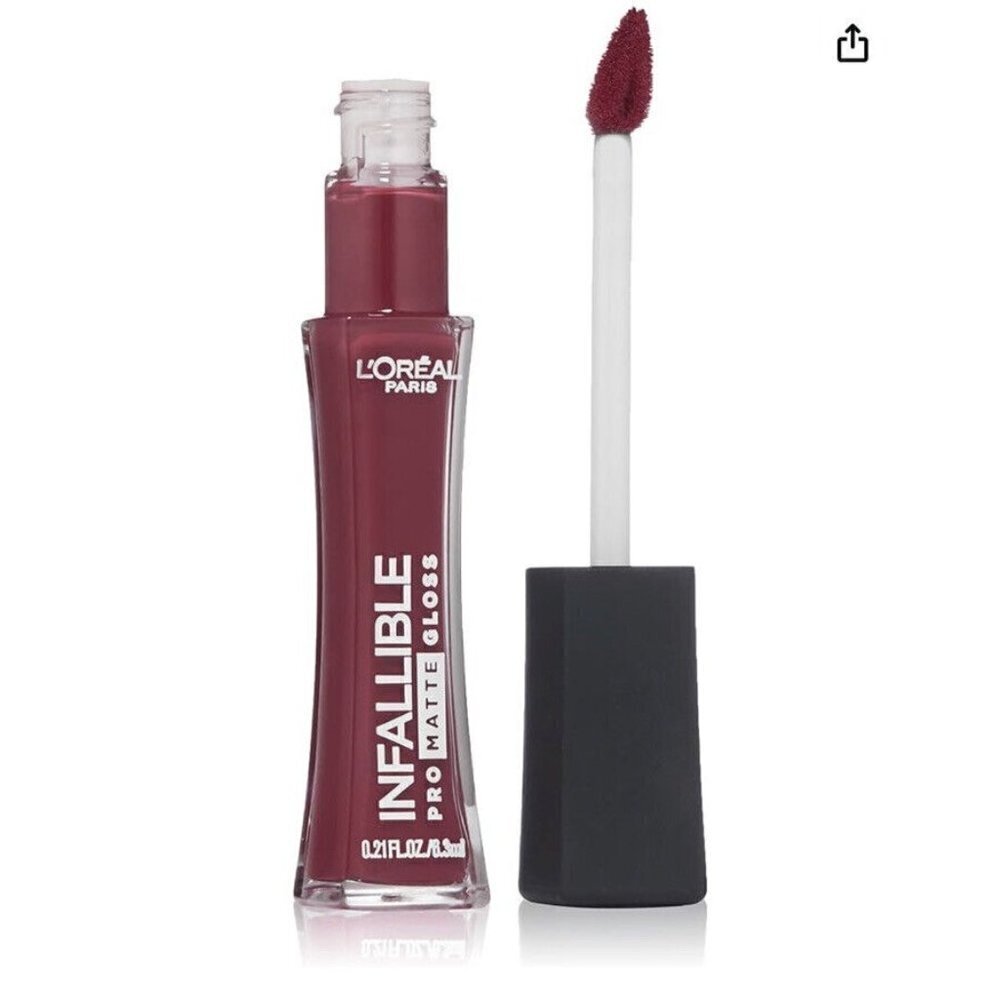 L'OREAL Paris Infallible Lip Pro Matte Gloss 310 Forbidden Kiss, 0.21 fl. oz.